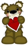 Bear Holding Heart