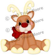 Reindeer Paper Piecing Pattern